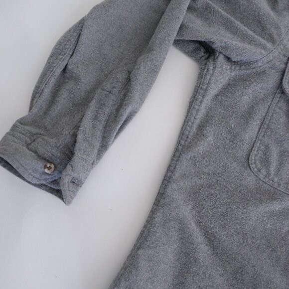 Vintage Gander Mountain Heavyweight Thick Cotton Outdoor Gray Button Up Shirt L - Picture 9 of 10